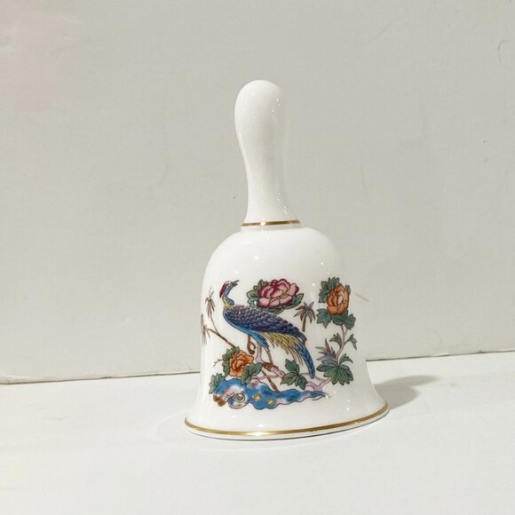 Wedgwood Kutani Crane Dinner Bell Bone China Made in England 4" - Picture 1 of 4